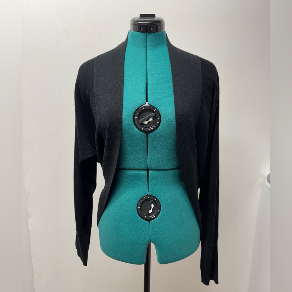 Aqua Women’s Cardigan Long Sleeve Black Size M